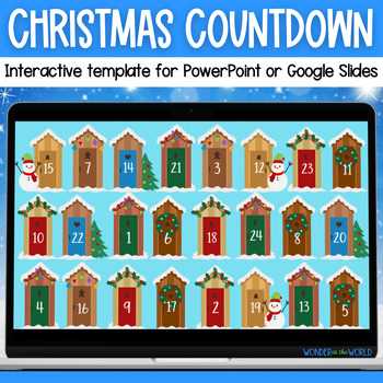 advent calendar powerpoint template