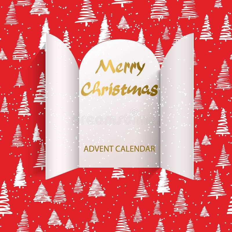 advent calendar reveal template