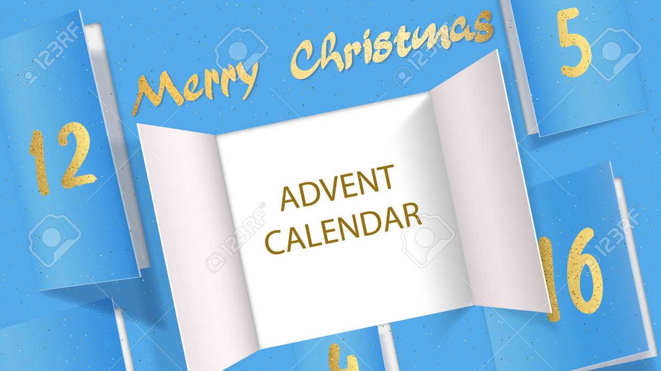 advent calendar reveal template