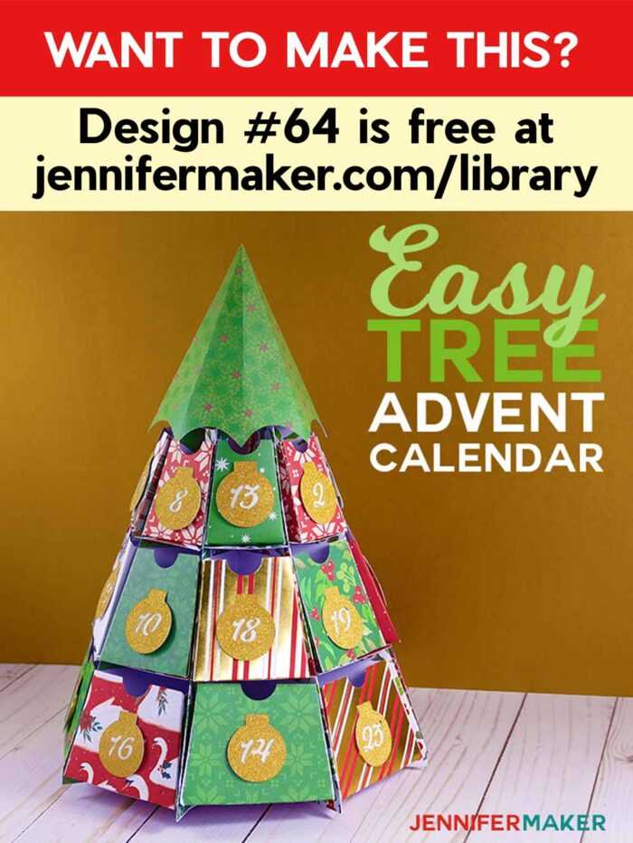 advent calendar template cricut