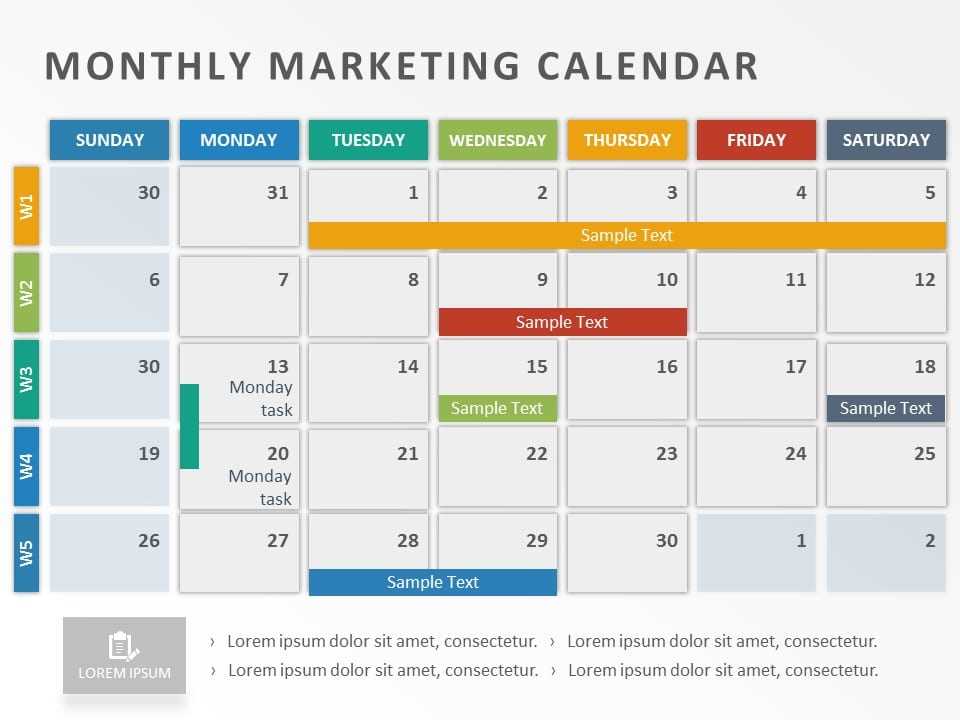 advertising calendar template