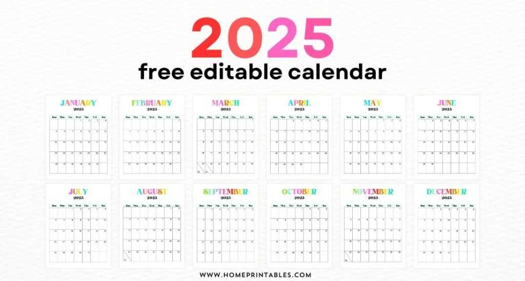 april 2025 calendar template editable