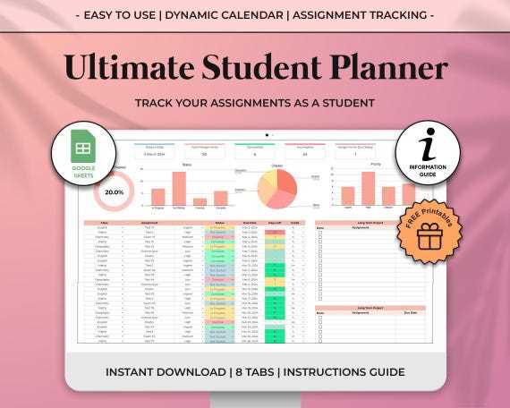 assignment calendar template free