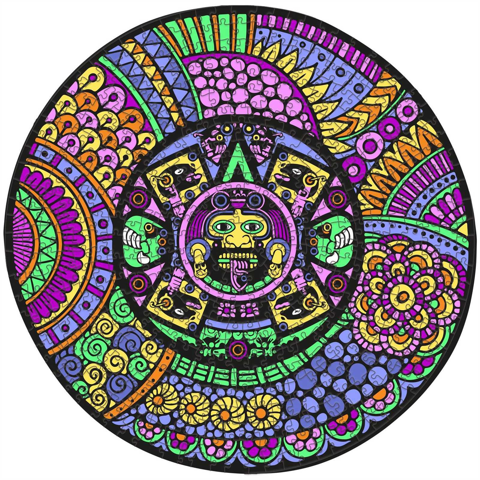 aztec calendar template