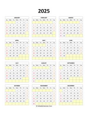 blank april 2025 calendar template