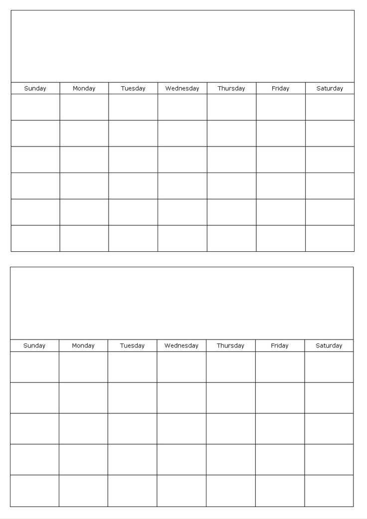 blank calendar schedule template