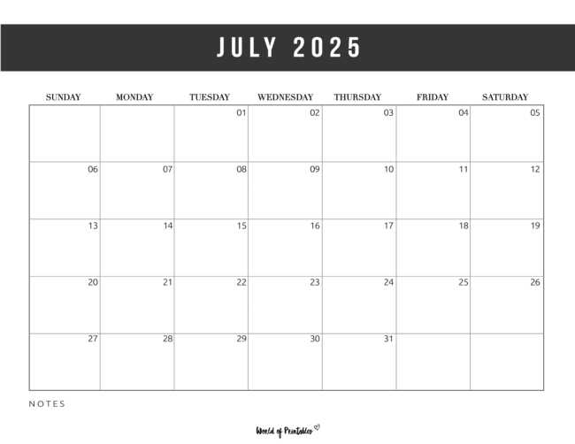 blank calendar template june and july 2025