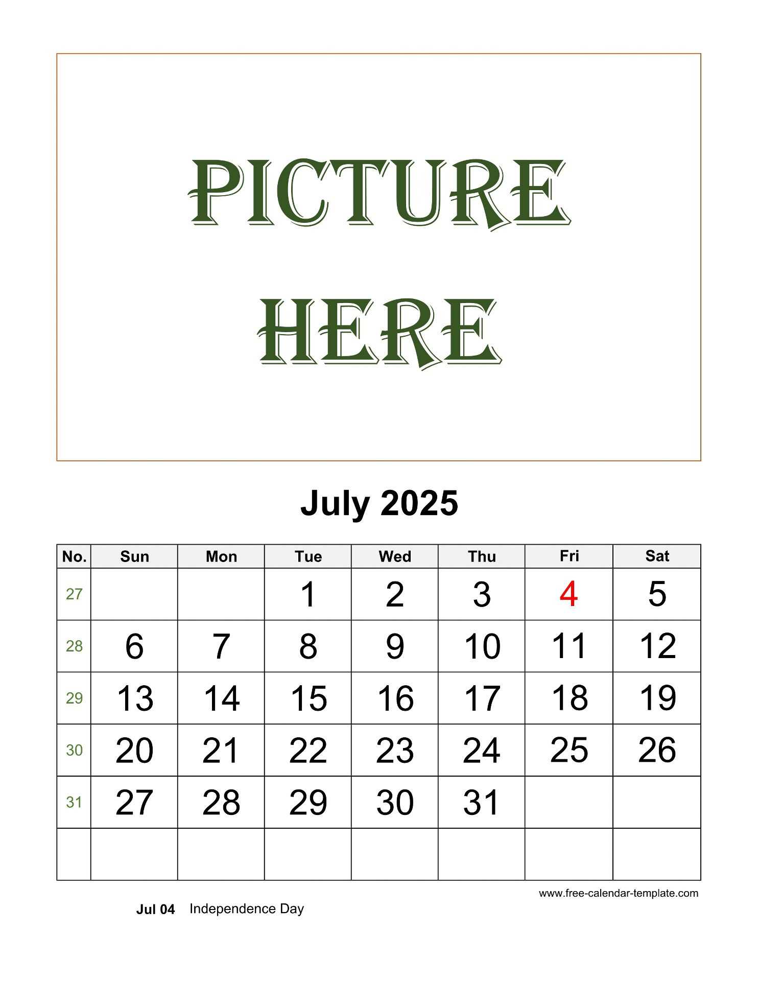 blank calendar template june and july 2025