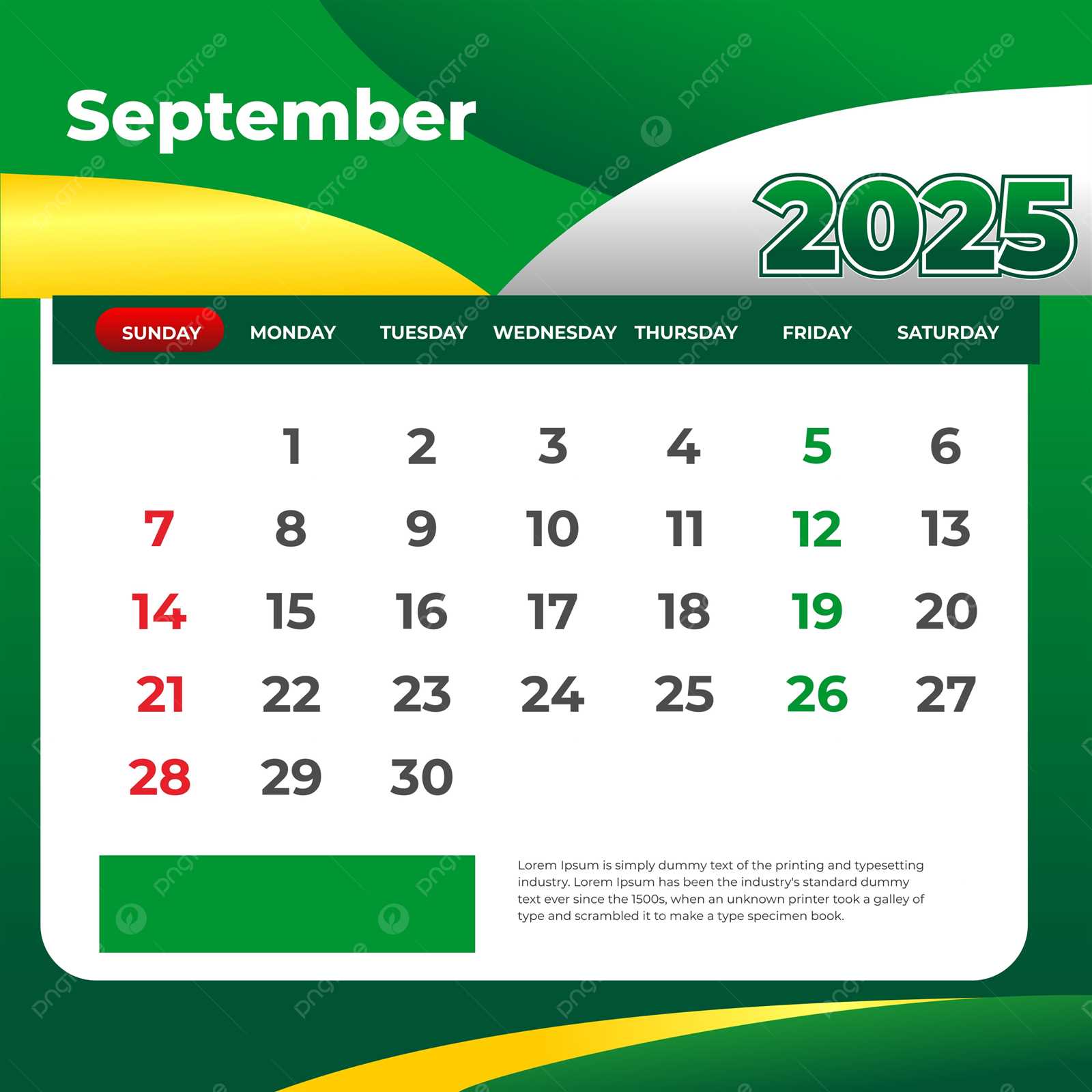 blank calendar template september 2025 printable