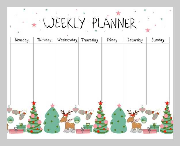 blank christmas calendar template