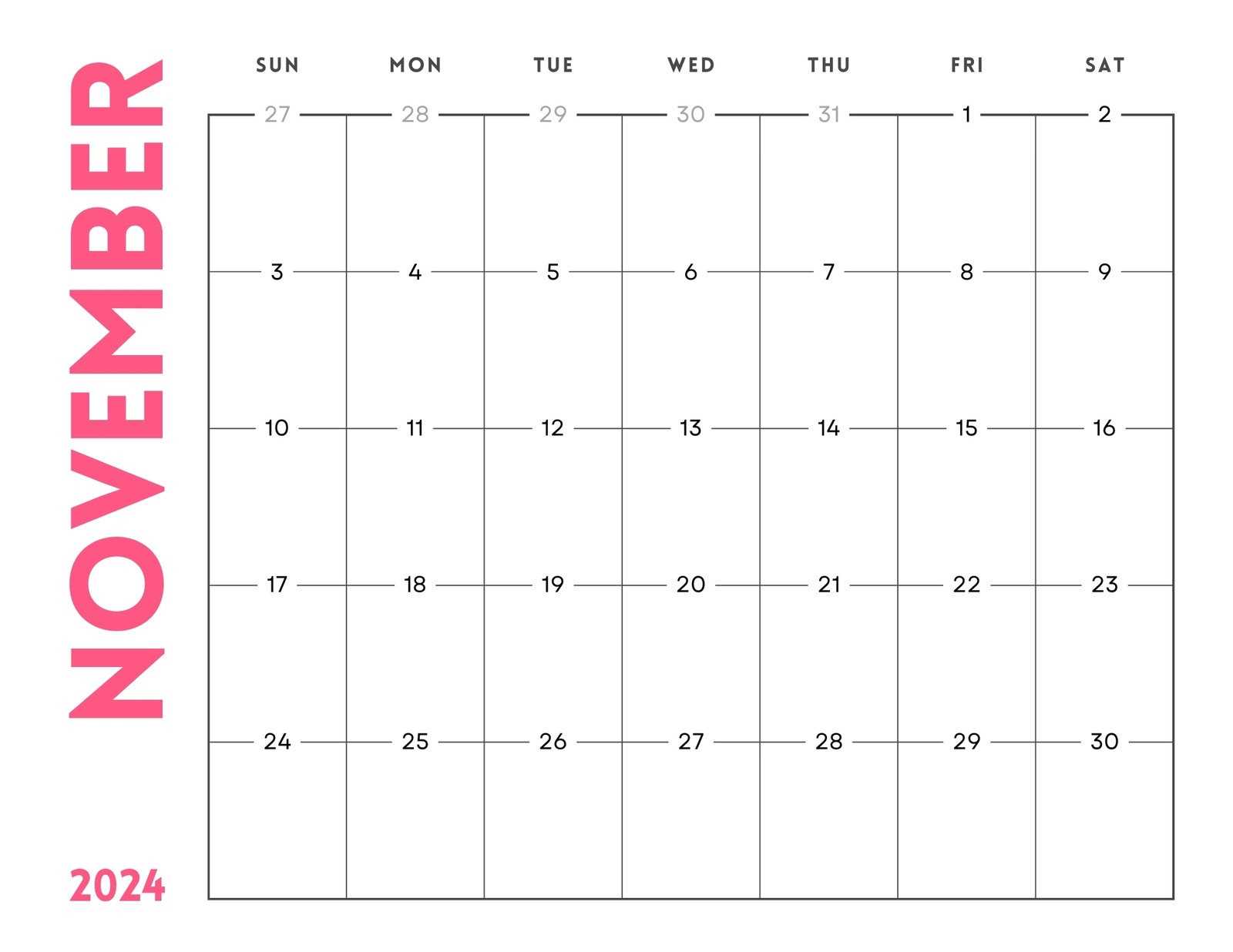 blank christmas calendar templates