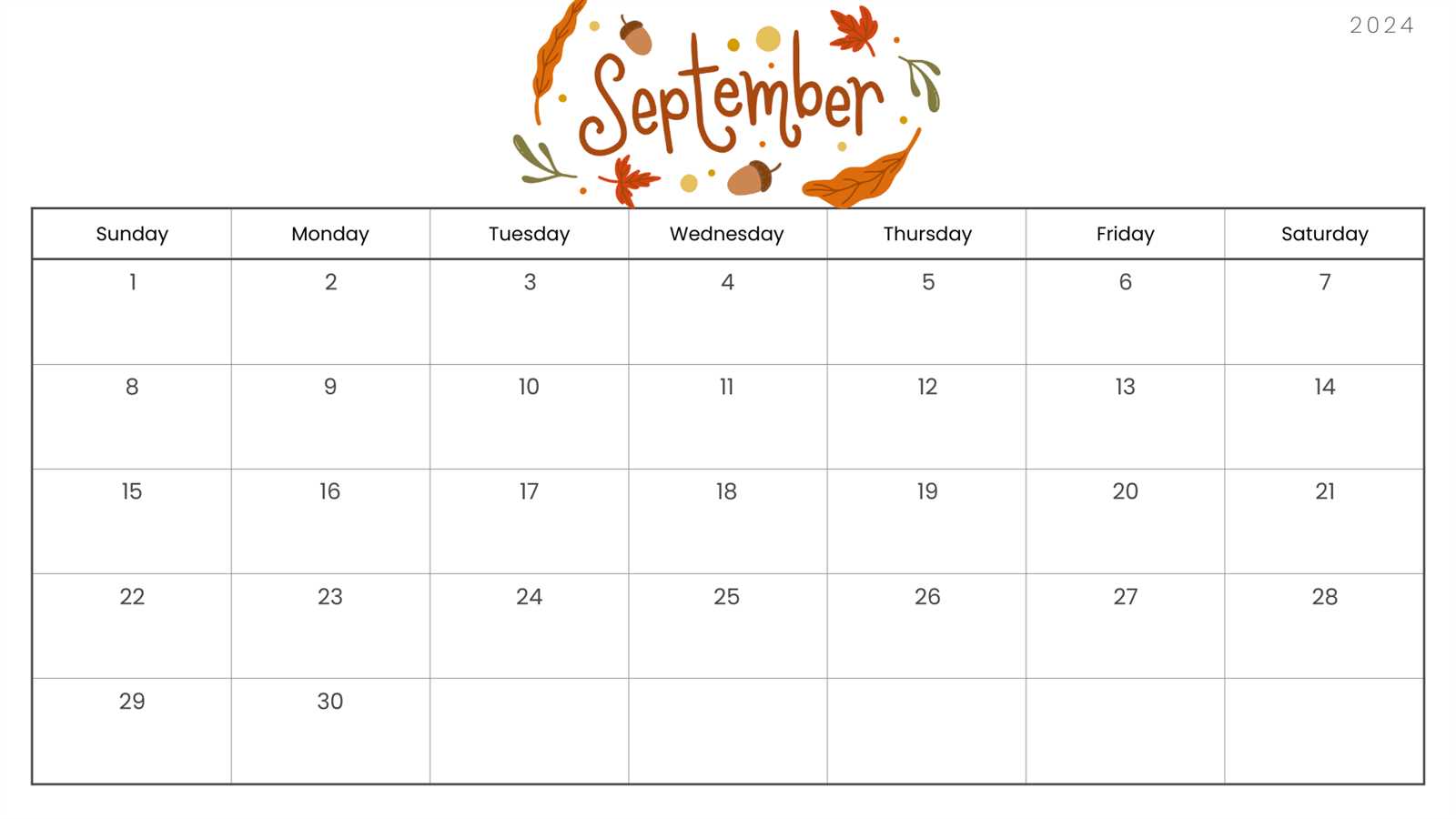 blank lined calendar template