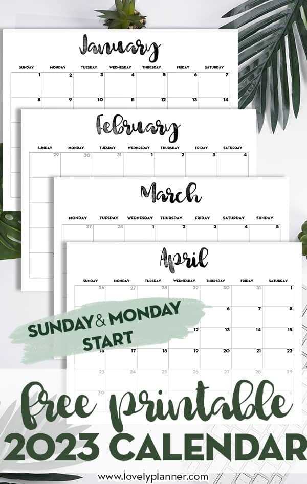 blank monthly calendar template portrait