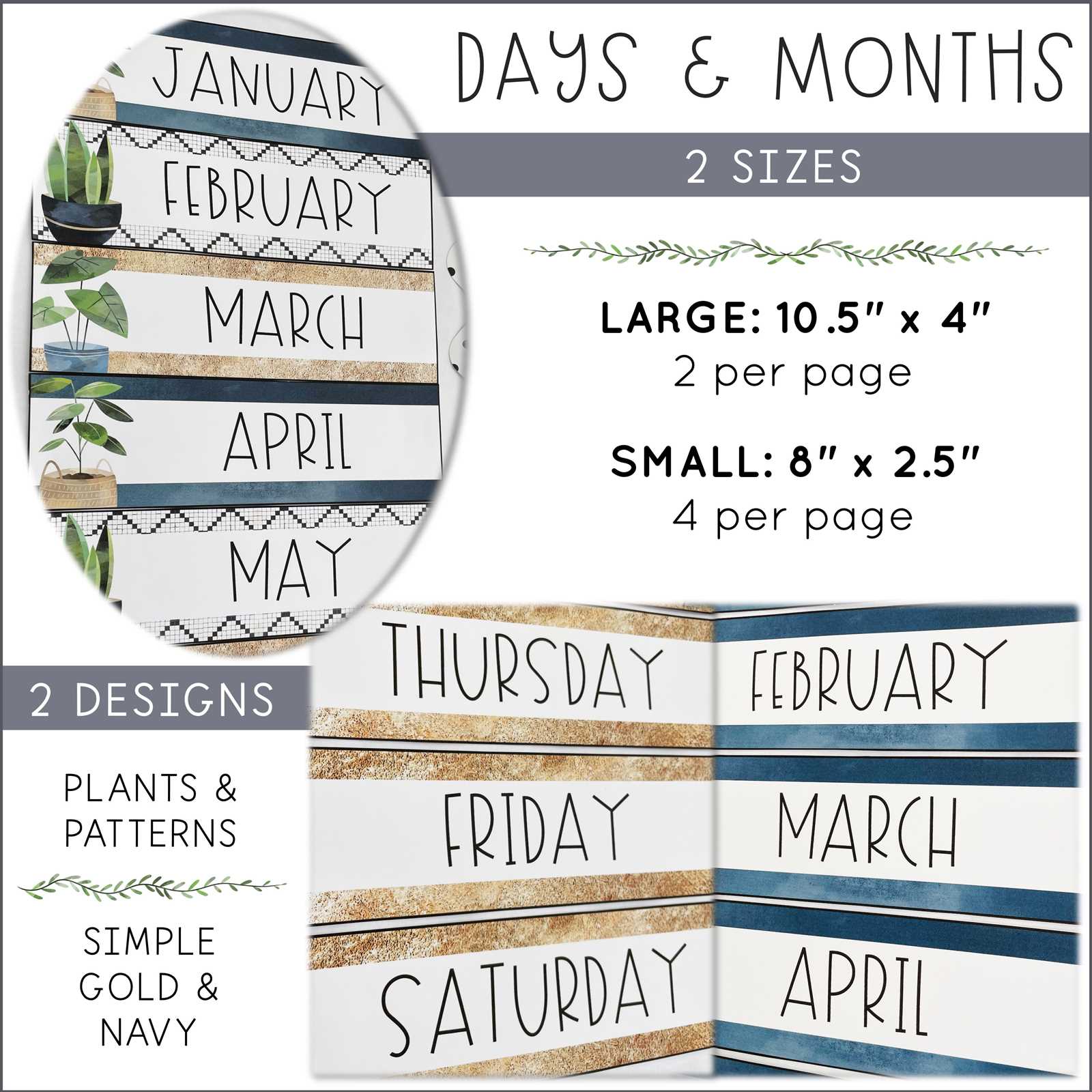 boho calendar template