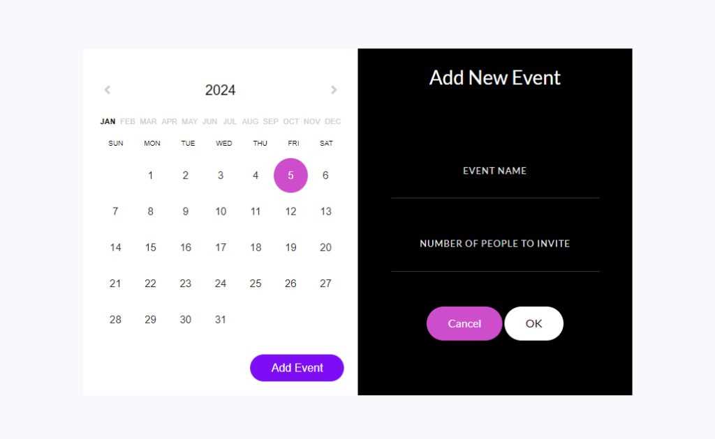 bootstrap event calendar template free download