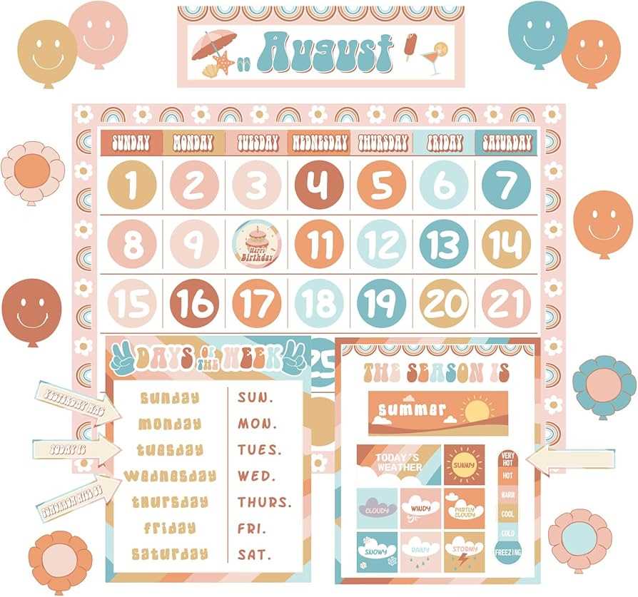 bulletin board calendar template