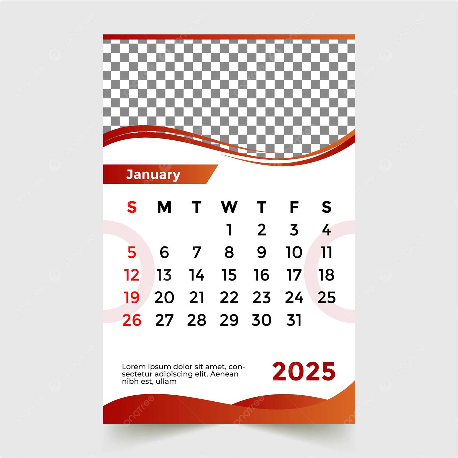 calendar 2025 design template