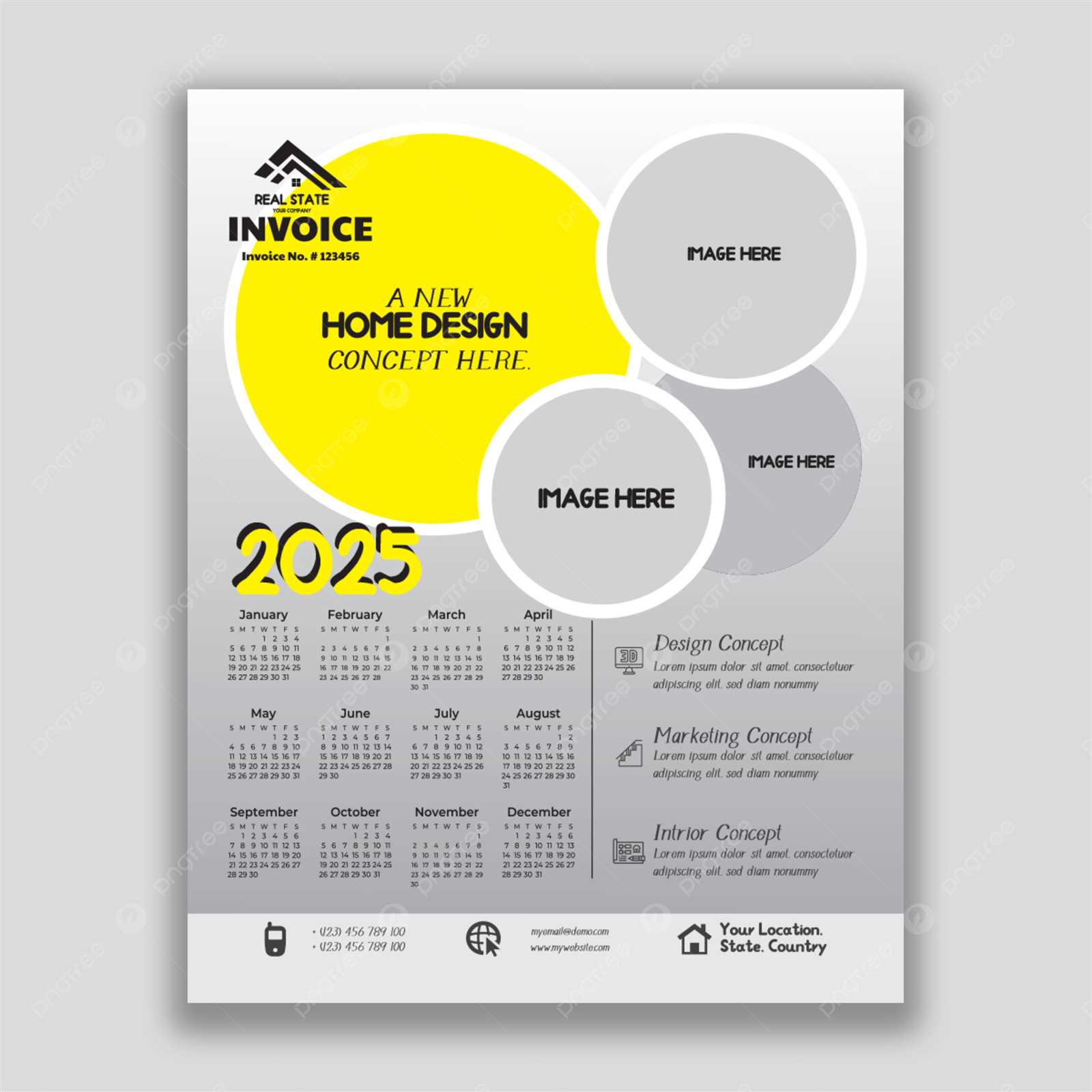 calendar 2025 design template