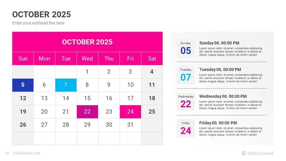 calendar 2025 powerpoint template