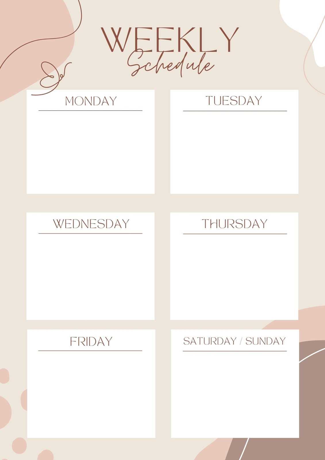 calendar canva template