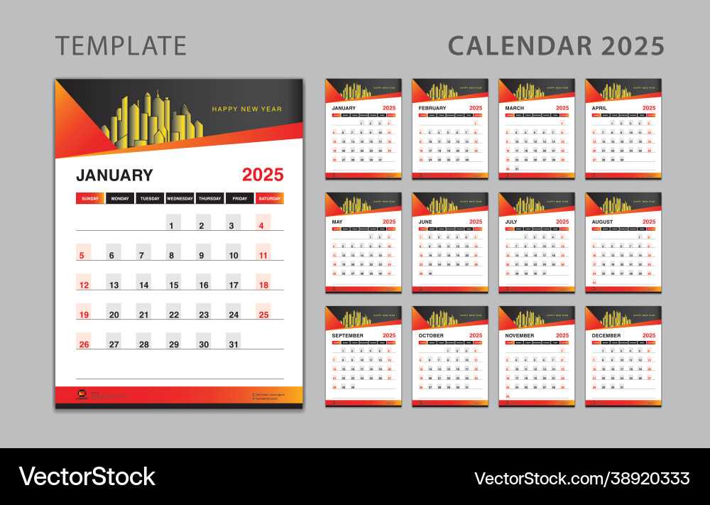 calendar design templates 2025