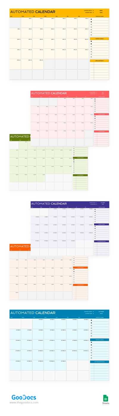 calendar free templates