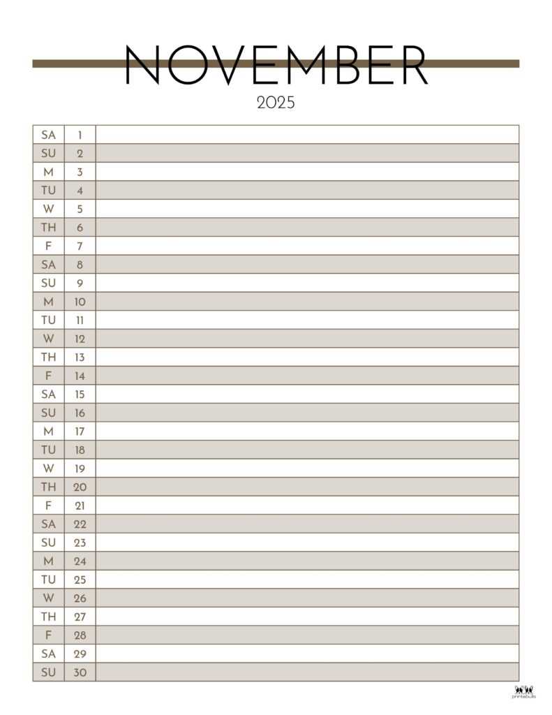 calendar list view template