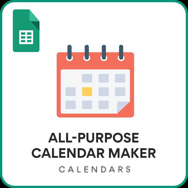 calendar maker template