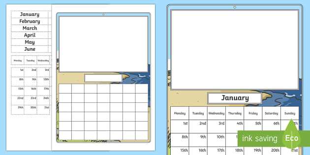 calendar making template