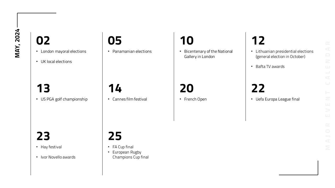 calendar of events template powerpoint