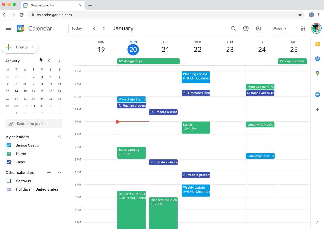 calendar reservation template