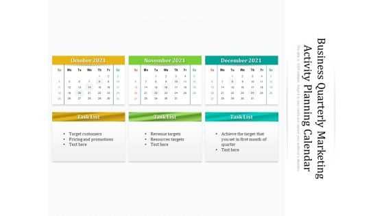 calendar slide template