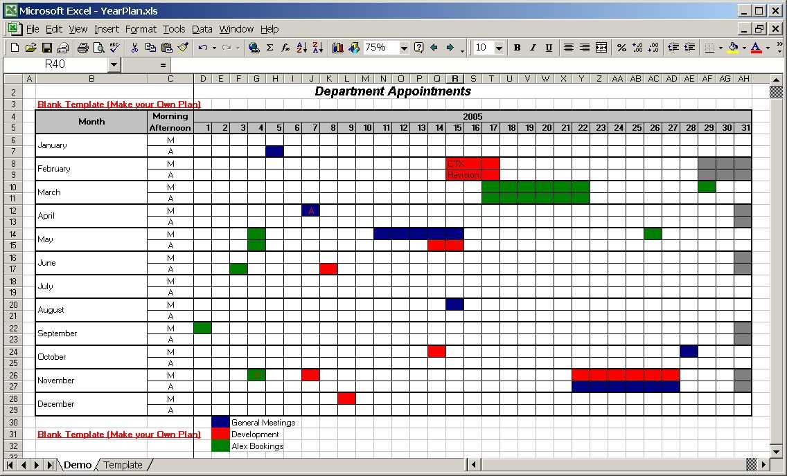 calendar spreadsheet template