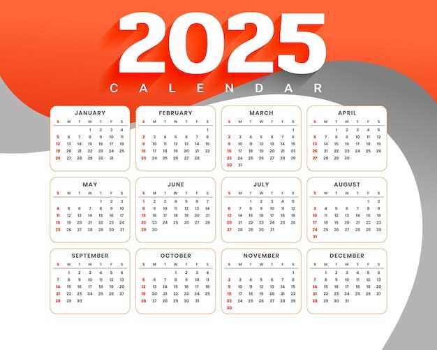 calendar template 2025 year