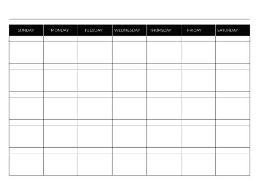 calendar template doc