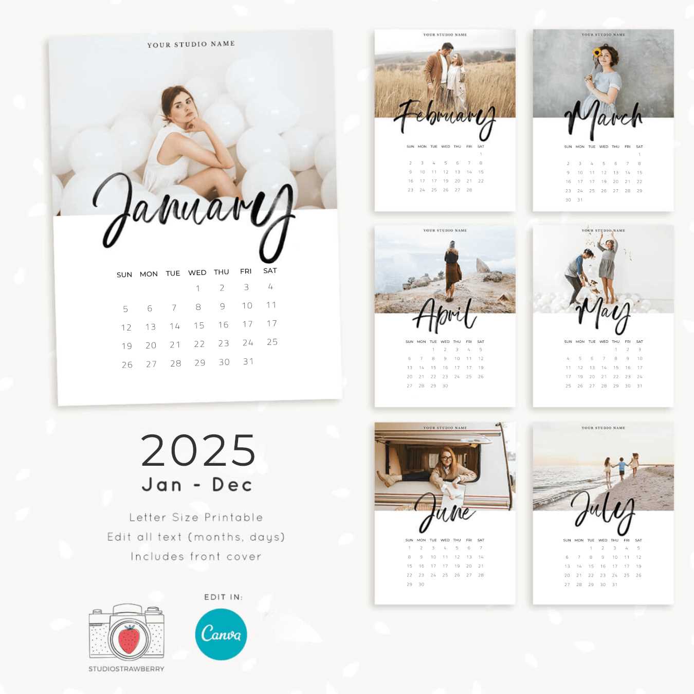 calendar template editable 2025