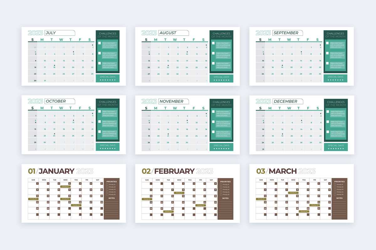 calendar template for keynote