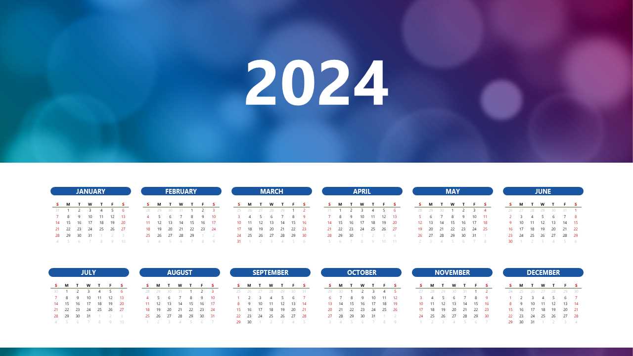 calendar template for powerpoint