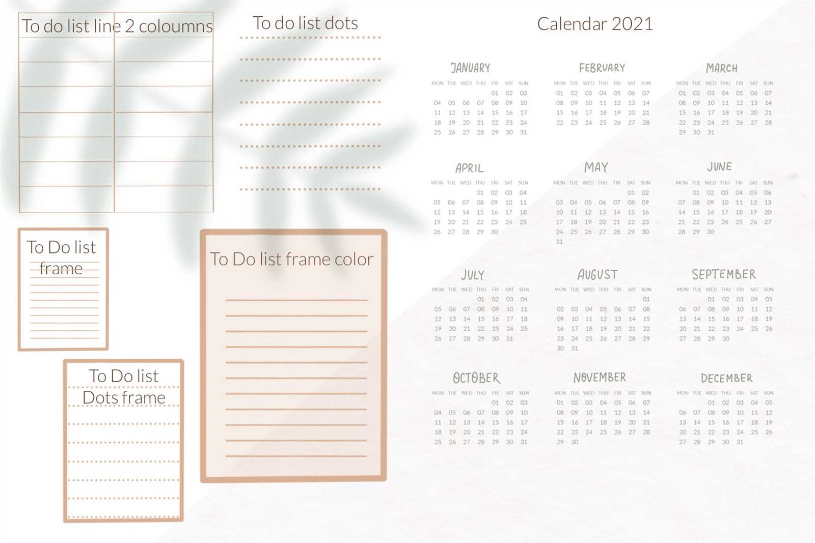 calendar template for procreate