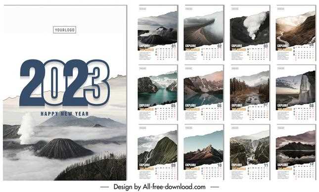 calendar template psd free download