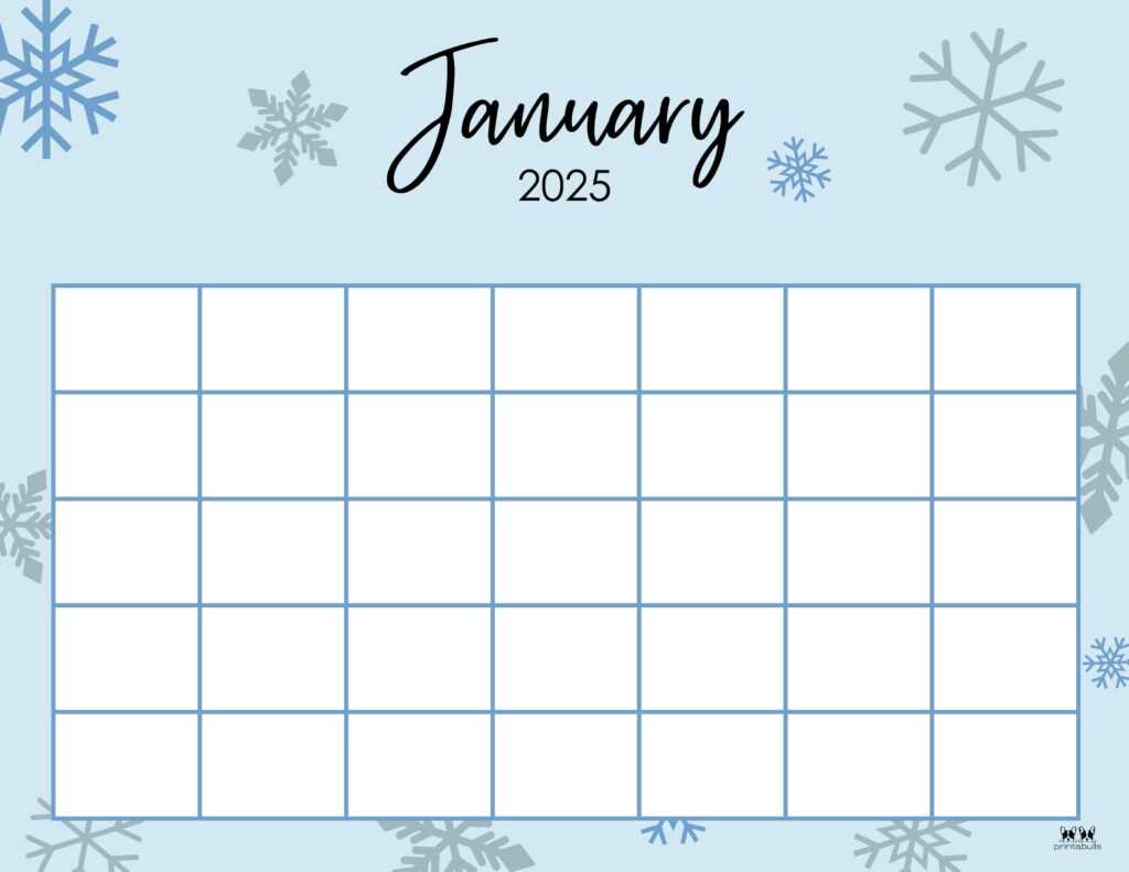 calendar templates january 2025