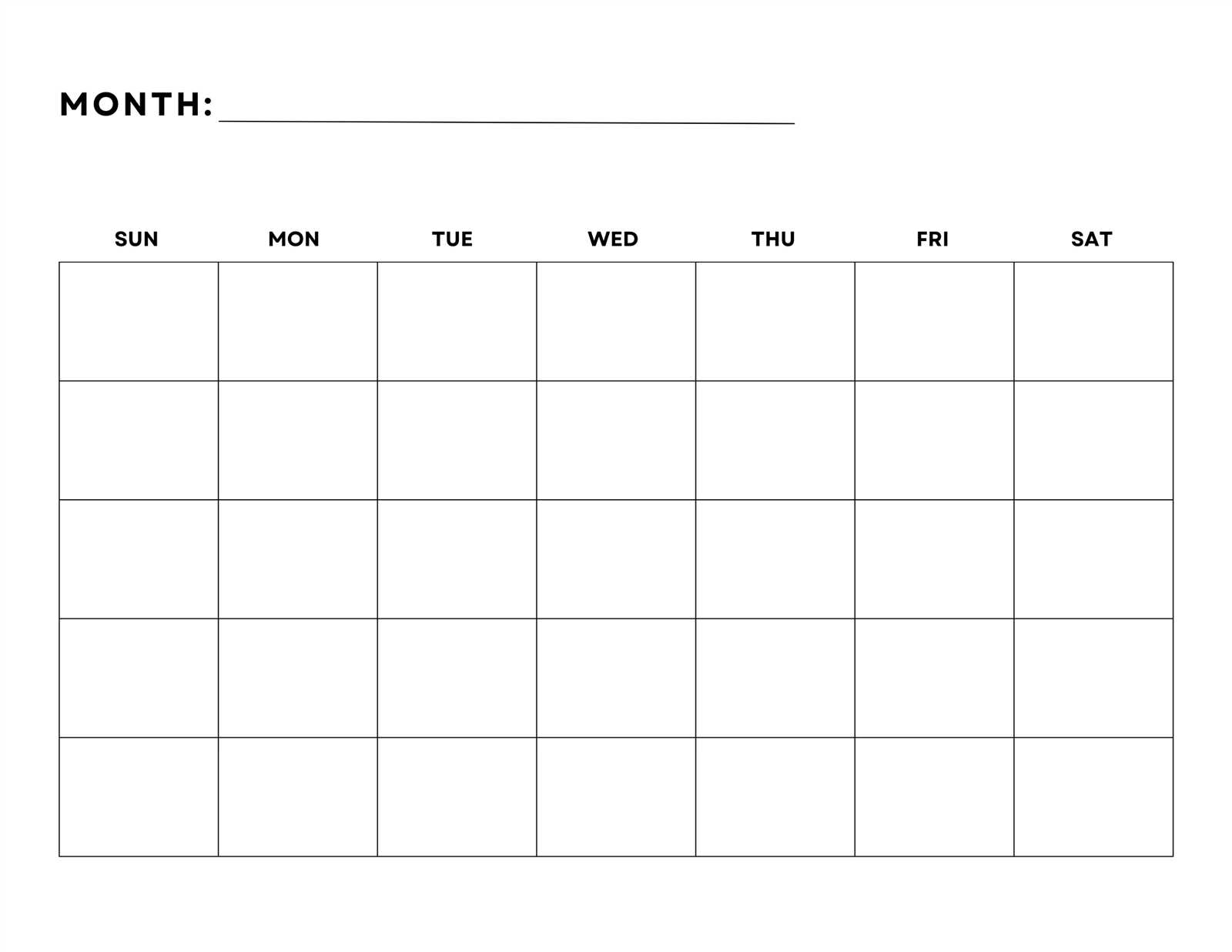 calendar templates monthly