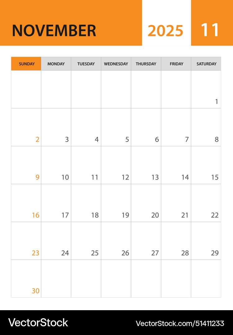 calendar templates november 2025