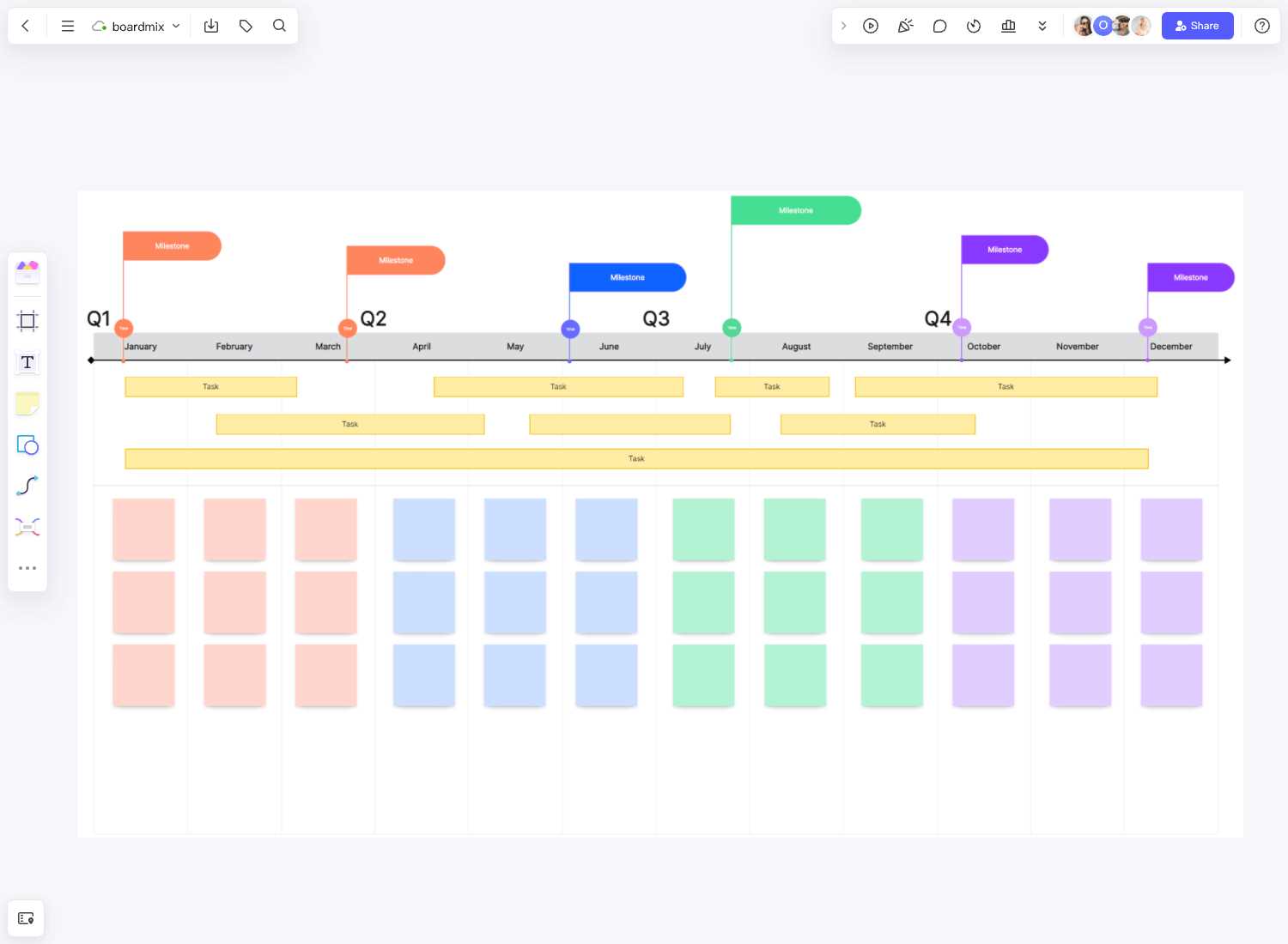 calendar timeline template