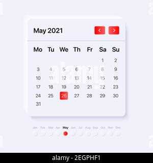 calendar ui template