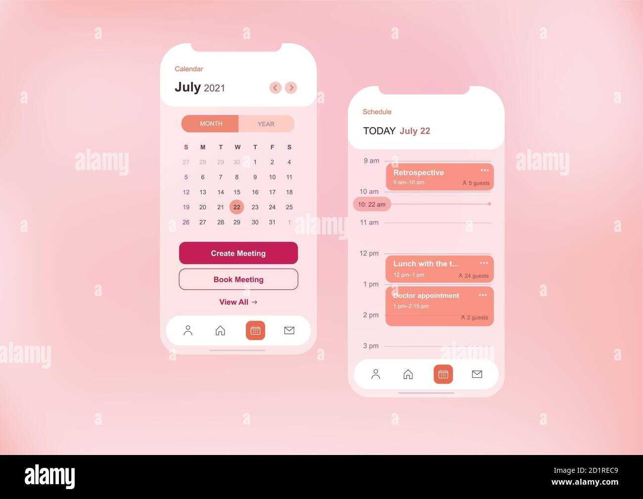 calendar ui template