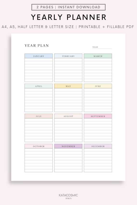 calendar yearly template