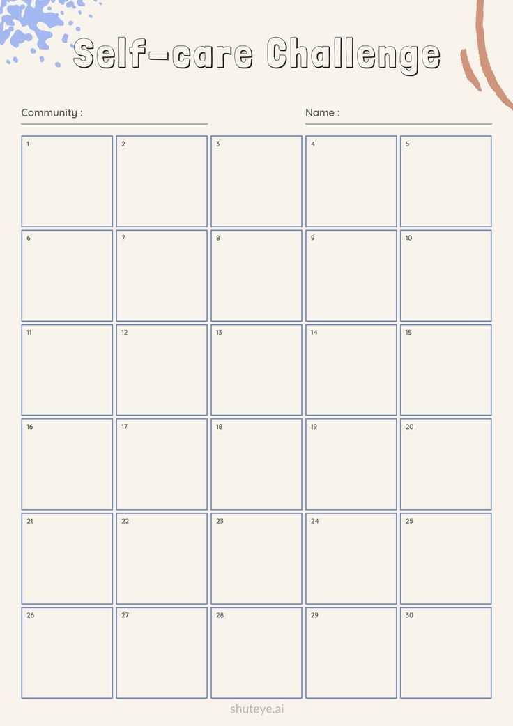 care calendar template