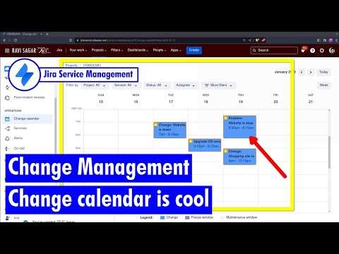 change management calendar template