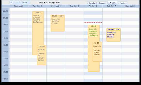 conference room calendar template